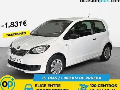 Usado Skoda Citigo Active 60 CV (44 kW) 2019 Blanco Utilitario