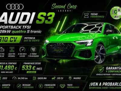 Usado Audi A3 Sport 310 CV (228 kW) 2022 Verde Berlina