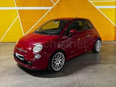 Usado Fiat 500 Lounge 69 CV (50 kW) 2008 Rojo Descapotable