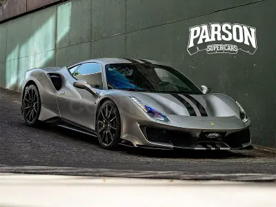Usado Ferrari 488 721 CV (530 kW) 2020 Gris / plata Coupe