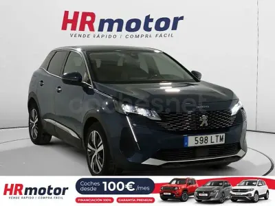 Usado Peugeot 3008 Allure 130 CV (95 kW) 2021 Azul SUV