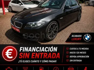 Usado BMW 518 Luxury Line 143 CV (105 kW) 2013 Negro Berlina