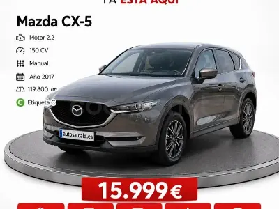Usado Mazda CX-5 Style 150 CV (110 kW) 2017 Gris / plata SUV