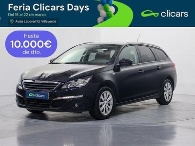 Usado Peugeot 308 SW Style 130 CV (95 kW) 2015 Azul Familiar