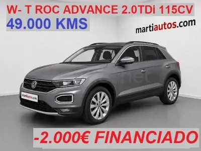 Usado VW T-Roc Advance 115 CV (84 kW) 2021 Gris / plata SUV