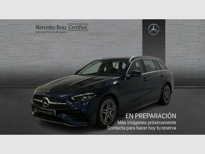 Usado Mercedes C220 AMG line 200 CV (147 kW) 2024 Azul sodalita (metalizado) Familiar