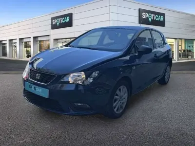 Usado Seat Ibiza Reference 91 CV (66 kW) 2017 Azul Berlina
