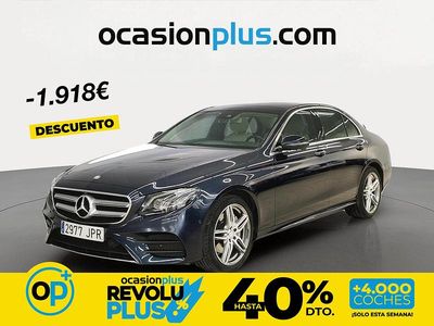 Usado Mercedes E200 184 CV (135 kW) 2016 Azul Berlina