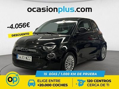 Usado Fiat 500e Action 69 kW (95 CV) 2022 Negro Utilitario