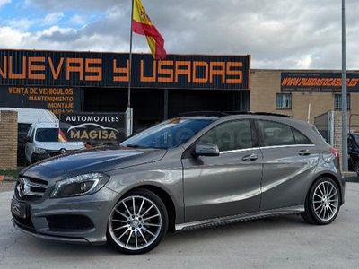 Usado Mercedes A180 AMG line 122 CV (89 kW) 2015 Gris / plata Berlina
