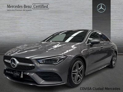 Usado Mercedes CLA200 AMG line 163 CV (119 kW) 2020 Negro Berlina
