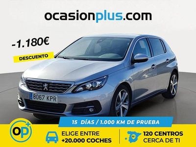 Usado Peugeot 308 Allure 130 CV (95 kW) 2018 Gris