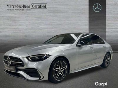 Usado Mercedes C200 AMG line 163 CV (119 kW) 2024 Plata hightech Berlina