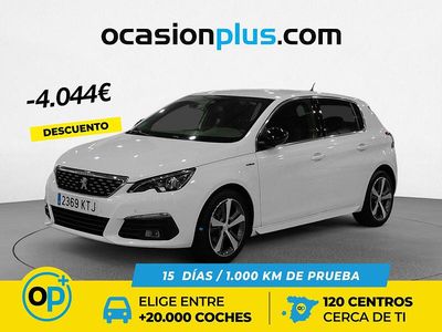Usado Peugeot 308 GT-line 130 CV (95 kW) 2019 Blanco Berlina