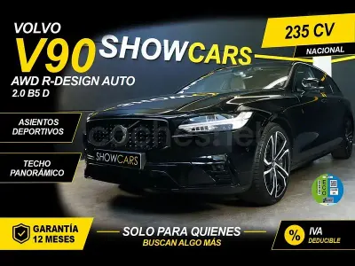 Usado Volvo V90 R-Design 235 CV (172 kW) 2022 Negro Familiar