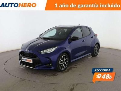 Azul Usado 2020 Toyota Yaris Hybrid Plus Berlina | 17.237 € (Precio justo)