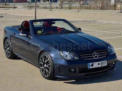 Usado Mercedes SLK200 163 CV (119 kW) 2001 Azul Descapotable