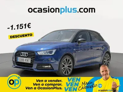 Usado Audi A1 Sportback Attraction 95 CV (69 kW) 2018 Azul Utilitario