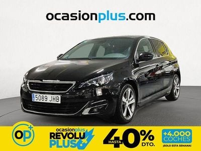 Usado Peugeot 308 GT-line 131 CV (96 kW) 2015 Negro Utilitario