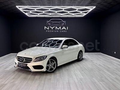 Usado Mercedes C220 AMG line 170 CV (125 kW) 2016 Blanco Berlina