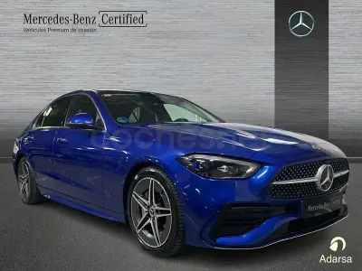 Usado Mercedes C180 170 CV (125 kW) 2021 Azul Berlina