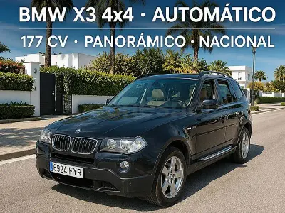 Usado BMW X3 177 CV (130 kW) 2008 Negro SUV