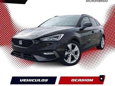 Usado Seat Leon FR 150 CV (110 kW) 2021 Negro Familiar