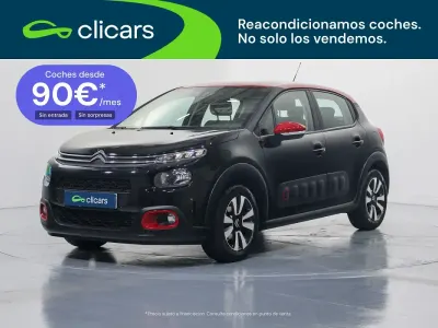 Usado Citroën C3 Feel 110 CV (80 kW) 2018 Negro Utilitario
