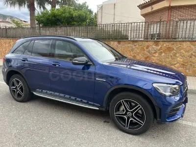 Usado Mercedes GLC300e 306 CV (225 kW) 2021 Azul SUV