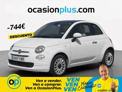 Usado Fiat 500 Lounge 69 CV (50 kW) 2019 Blanco Utilitario