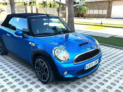 Usado Mini Cooper S Cabriolet 184 CV (135 kW) 2010 Azul Descapotable