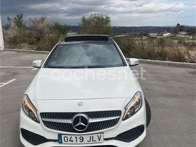 Usado Mercedes A200 AMG line 136 CV (100 kW) 2016 Blanco Berlina