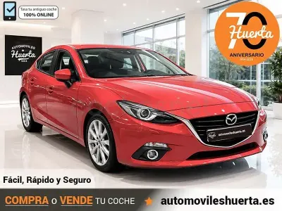 Usado Mazda 3 Luxury 150 CV (110 kW) 2016 Granate Berlina