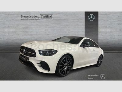 Usado Mercedes E220 AMG line 200 CV (147 kW) 2022 Blanco polar Coupe