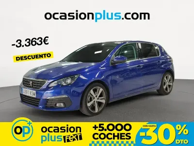 Usado Peugeot 308 Allure 120 CV (88 kW) 2018 Azul Berlina