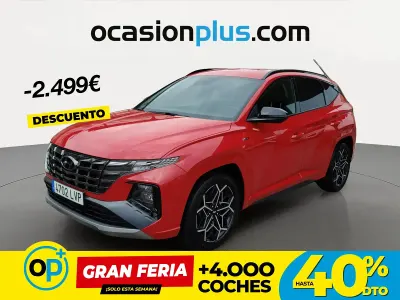 Usado Hyundai Tucson N Line 150 CV (110 kW) 2021 Rojo SUV
