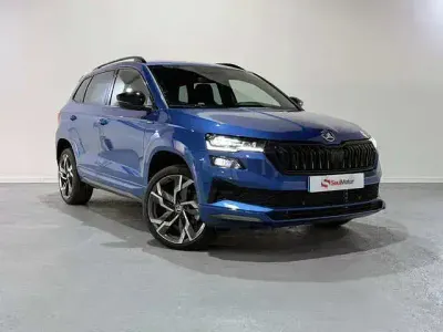 Occasion Skoda Karoq SportLine 150 ch (110 kW) 2024 Bleue SUV