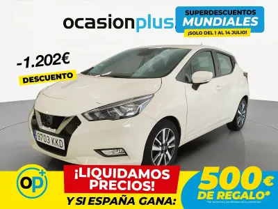 Usado Nissan Micra Acenta 71 CV (52 kW) 2018 Beige Utilitario
