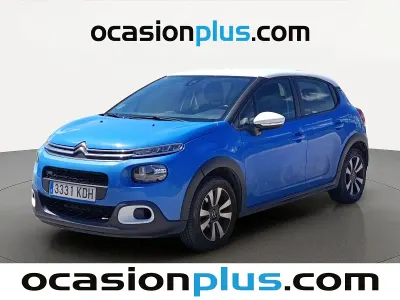 Usado Citroën C3 Feel 82 CV (60 kW) 2017 Azul Utilitario