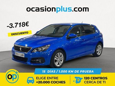 Usado Peugeot 308 Active 110 CV (80 kW) 2021 Azul Berlina