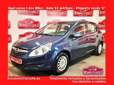 Azul Usado 2009 Opel Corsa Essentia Berlina | 6490 € (Precio justo)