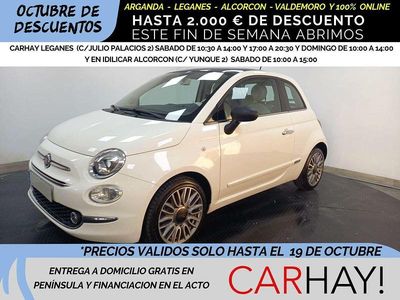 Usado Fiat 500 Lounge 69 CV (50 kW) 2017 Blanco Utilitario