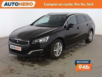 Usado Peugeot 508 SW Active 140 CV (102 kW) 2015 Negro Familiar