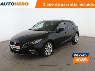 Usado Mazda 3 Luxury 151 CV (111 kW) 2015 Negro Berlina
