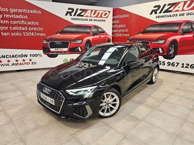 Usado Audi A3 S-Line 204 CV (150 kW) 2022 Negro Berlina