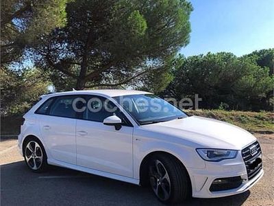 Usado Audi A3 S-Line 110 CV (80 kW) 2016 Blanco Berlina