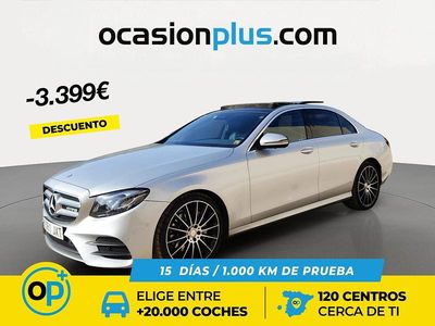 Usado Mercedes E220 194 CV (142 kW) 2017 Gris plata Berlina