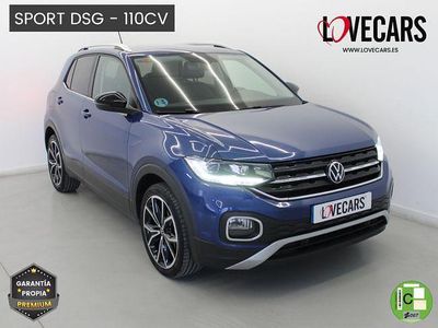 Usado VW T-Cross Sportline 110 CV (80 kW) 2022 Azul SUV