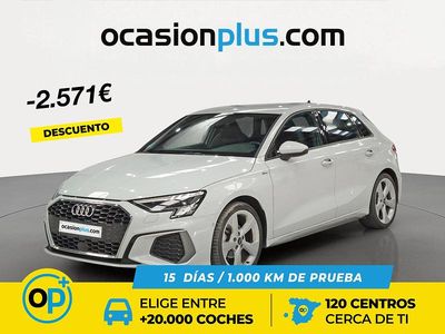 Usado Audi A3 S-Line 150 CV (110 kW) 2023 Blanco Berlina