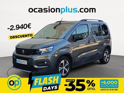 Usado Peugeot Rifter GT-line 130 CV (95 kW) 2019 Gris / plata Monovolumen